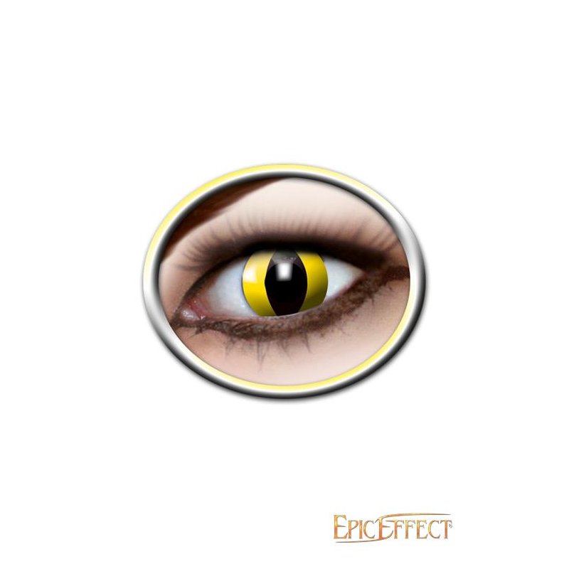 LENTILLES OEIL DE CHAT JAUNE Chevalier du Drac